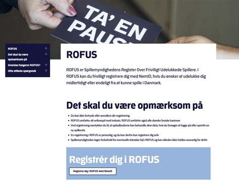 rofus login|meld dig ud af rofus.